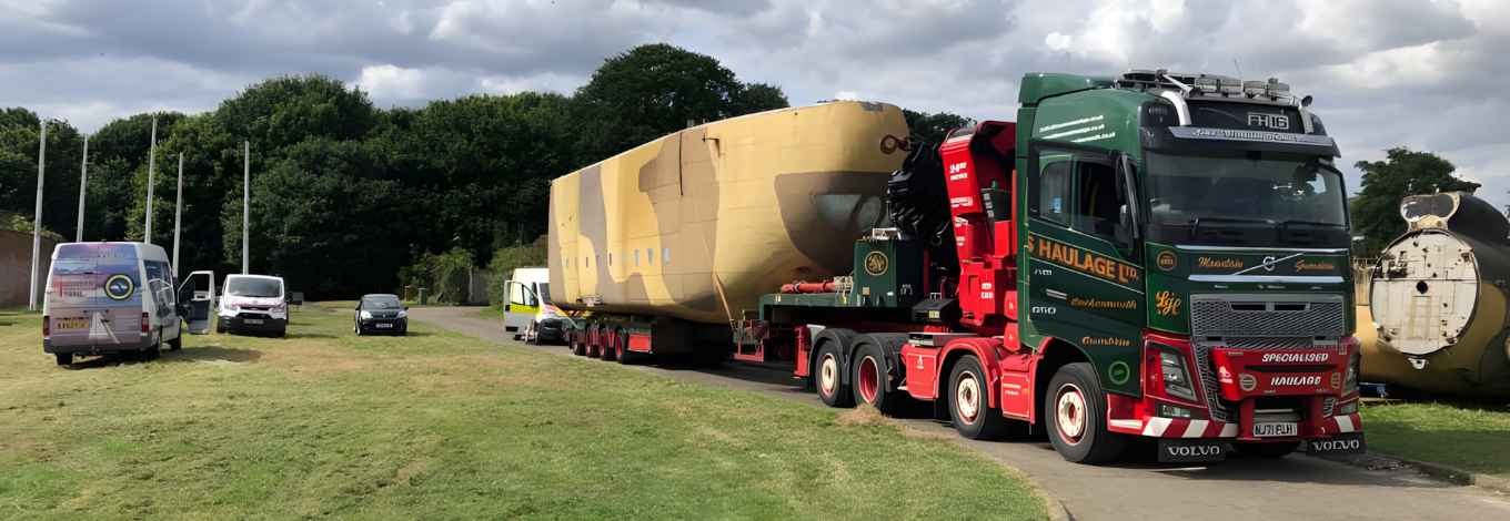 Main Body of RAF Blackburn Beverley Arrives in Cumbria