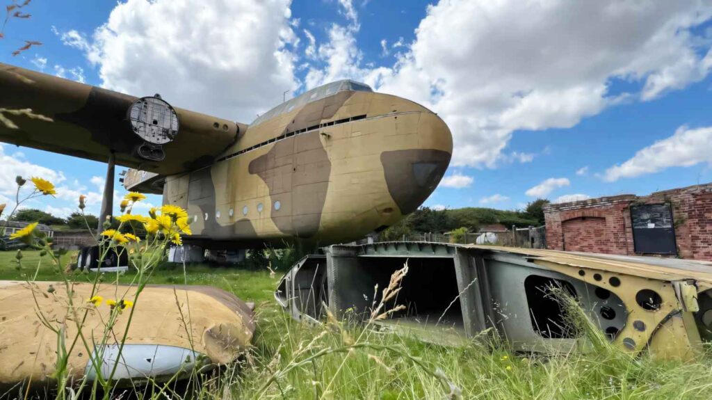 Blackburn Beverley XB259 being dismantled at Fort Paull.