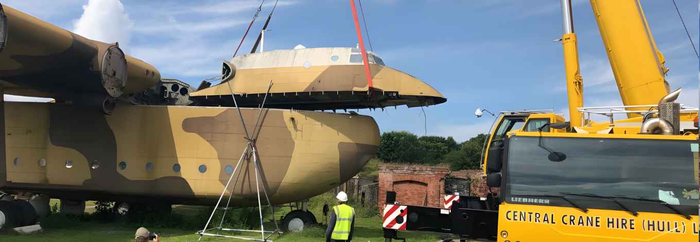 RAF Blackburn Beverley XB259 Makes Final Journey From Hull to Carlisle